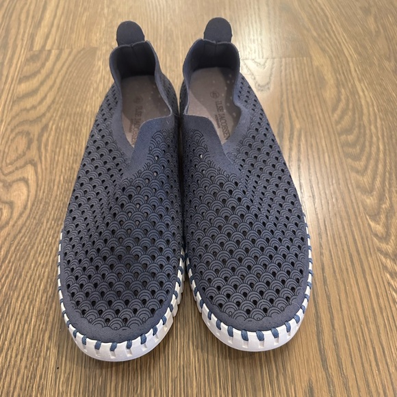 Ilse Jacobsen white and navy Tulip shoes - Picture 2 of 5